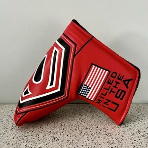 NEW Bettinardi Studio Stock Blade Putter Club Head Cover (USA Red black)